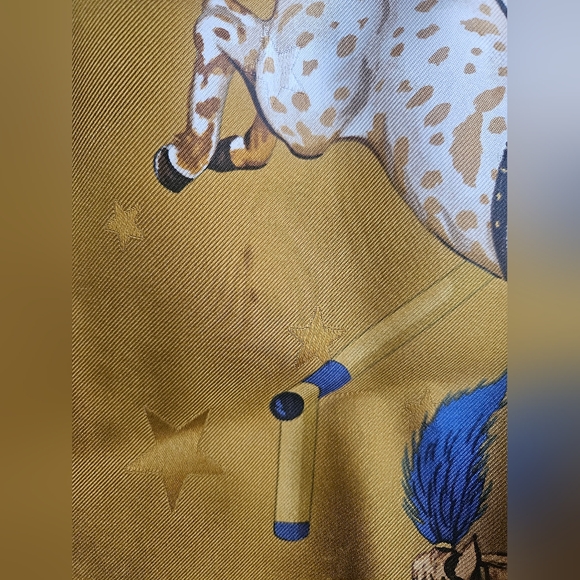 Authentic Hermes Yellow color scarf - Picture 12 of 12